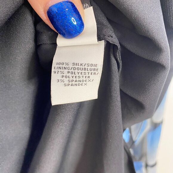 Diane Von Furstenberg Maiko Silk Chiffon V-Neck 3/4 Sleeve Blouse - Picture 8 of 10